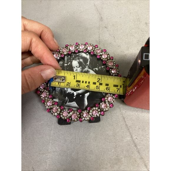 Set Of 2 Small Pink Silver Beaded Photo Frames - Picture 10 of 11